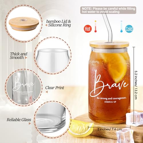 Fumete 6 Sets Christian Gift Sets Women Glass Cup, Bible, White - color: White, size: Bible