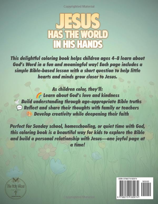 Jesus Has the World in His Hands: Children’s Colouring Book and Bible Lessons