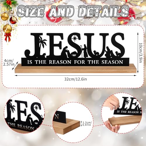 Pinkunn Metal Nativity Scene, Black Nativity Jesus Set for Christmas - style: Jesus