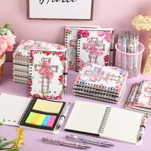 20 Set Christian Gift Prayer Journal for Woman Verse Spiral Note,Bible - style: Bible
