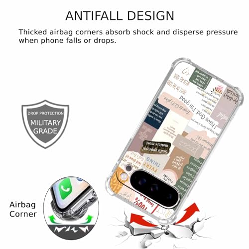 Bible Verses Christian Jesus Quotes Collage Pattern,Soft TPU Bumper Phone Case for Google Pixel 10 Pro XL - size: Google Pixel 10 Pro XL