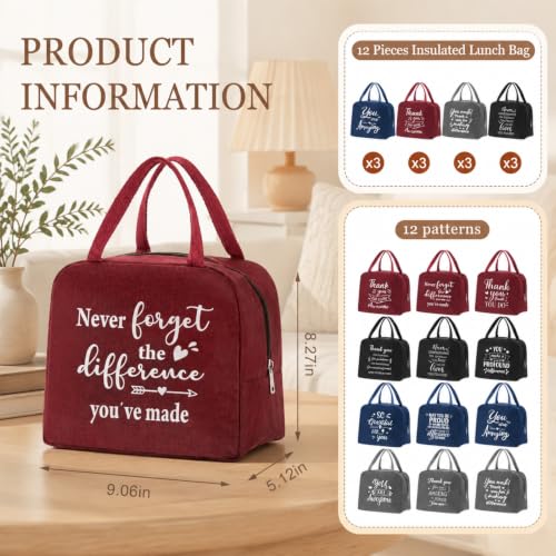 12 Pcs Employee Appreciation Lunch Bags Gifts Bulk for Team - style: Appreciation
