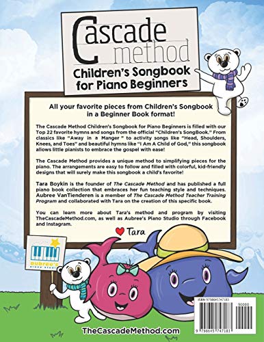 Cascade Method Chidren's Songbook for Piano Beginners Book 1: This pop song method music book is filled with our Top 22 favorite hymns and songs from ... Church of Jesus Christ of Latter-day Saints
