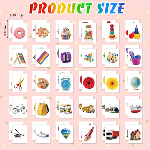 WinnerWhy 60 Pieces Jumbo Memory Game 30 Pairs Giant Matching Cards Giant Educational and Learning Matching Cards for Home Family Outdoor Indoor Activities Holiday Party Supplies Exchange Gifts