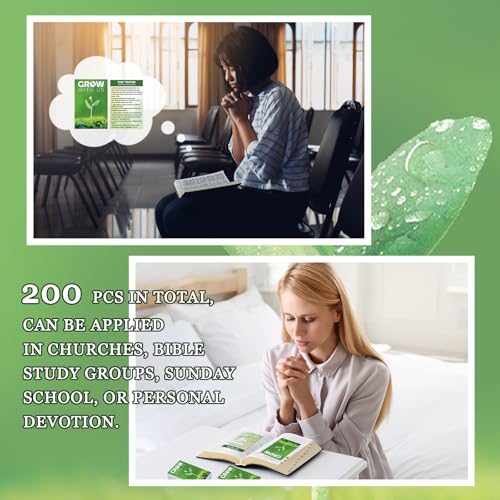 200 Pcs Gospel Tracts Salvation Cards,Grow with Us - style: Grow with Us