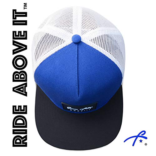 Grace Folly Trucker Hat for Men & Women. Snapback Mesh Caps - color: Blue & Black