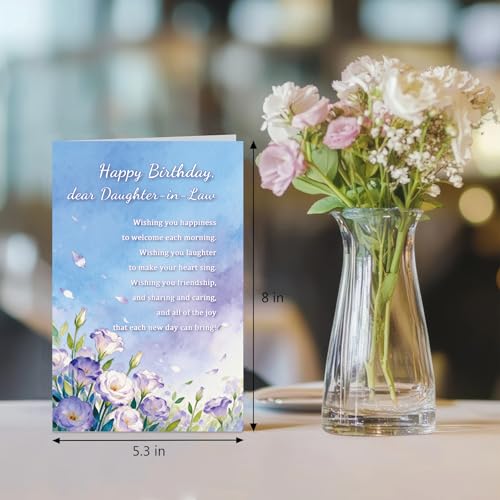 Sweet Daughter-In-Law Birthday Card, Sentimental Birthday Card for Daughter-in-Law from Parents in Law - color: Daughter-in-Law Birthday