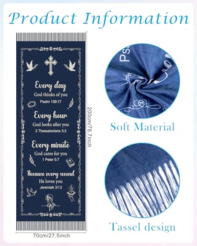 Bozidol Prayer Shawls and Wraps for Women - color: Navy Blue