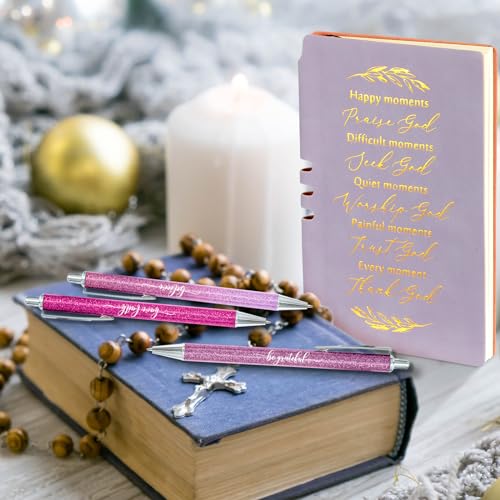 Spakon 5 Pcs Christian Gifts for Women Church Gifts - color: Purple, style: Happy Moment