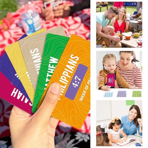Bible Memory Verse Cards, Weekly Scripture Flash Cards - style: A