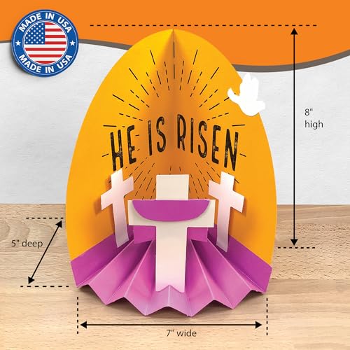 FreshCut Crafts Easter Diorama 3D Bible Craft Kit, 10 Pack