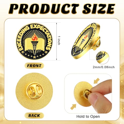 Huquary 30 Pcs Award Lapel Pins - style: Exceeding Expectations