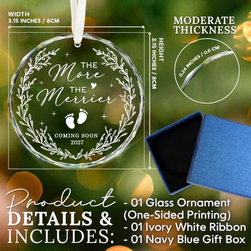 HEXMOZ Pregnancy Announcement for Grandparents, Husband - Pregnancy Ornament 2027 - color: Pregnancy Reveal