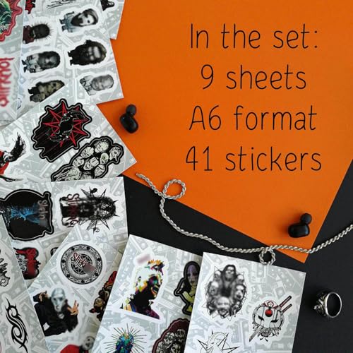 50Pcs American Nu Metal Band & Adult Stickers, Metal Band Stickers, Strong Adhesive & Waterproof Decals for Laptop and Skateboards, Gifts for Women & Men - color: Band Stickers