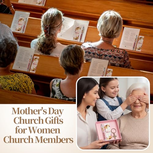 Motiskyy 24 Sets Christian Baptism Gifts Bulk Religious Cross Keychains - style: Mother Day