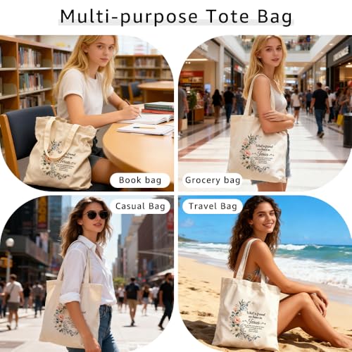 What A Friend We Have In Jesus Christian Prayer Canvas Tote Bag