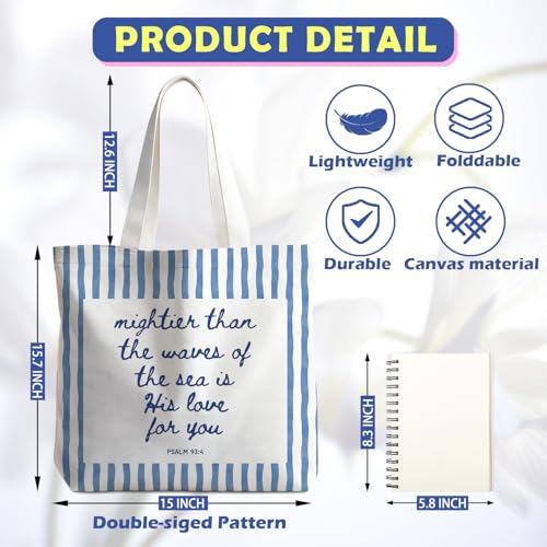 Christian Tote Bag - color: Blue Beach