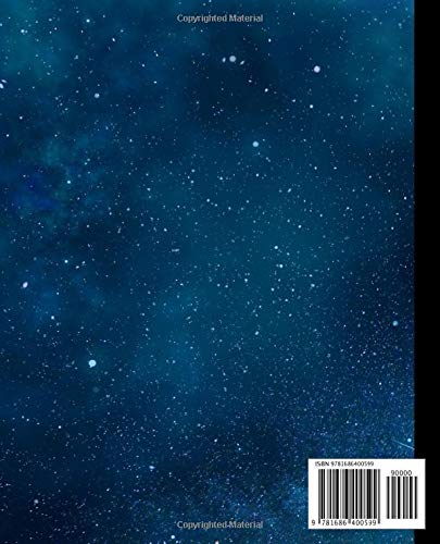 Composition Notebook: Wide Rule, Deep Space Blue Star Systems - Journal for Girls and Boys, Kids, School, Students and Teachers - 7.5 x 9.25, 100 Wide Ruled Pages