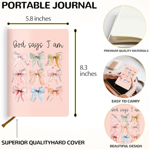 Lovdazzles Bow Bible Leather Lined Journal 200 Pages A5 Ruled Notebooks - color: Multi 1566