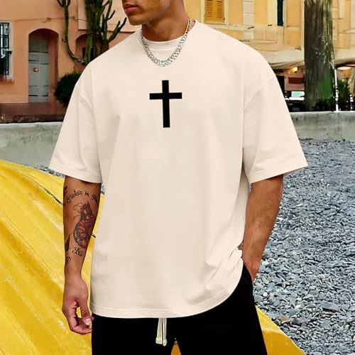 Mens Christian Bible Verse Shirts Dear Person Behind Me T Shirt Religious Jesus Inspirational Cross Graphic Tees - color: Apricot, size: XX-Large