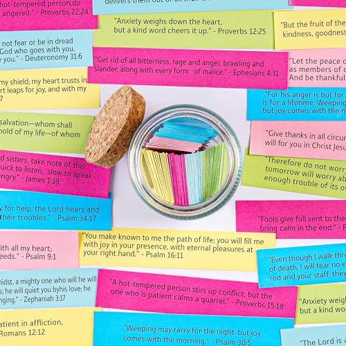 Bible Verse Jar, Read Me When Bible Verses Jar for Daily Encouragement - color: Bible Jar of Emotions and Feelings
