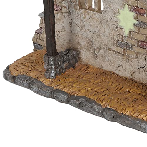 Nativity Scene, Christmas Manger Shed Statue Resin Material Multi Purpose for Gifts