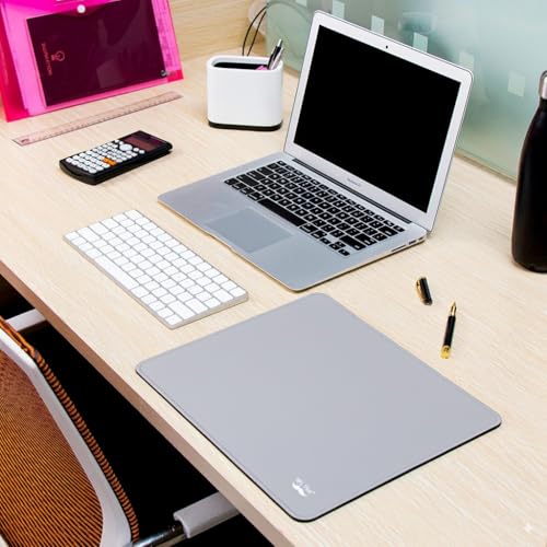 Mr. Pen- Mouse Pad with Anti-Fray Stitched Edges, 12.5"x 10.5", 2 Pack - color: Cool Gray