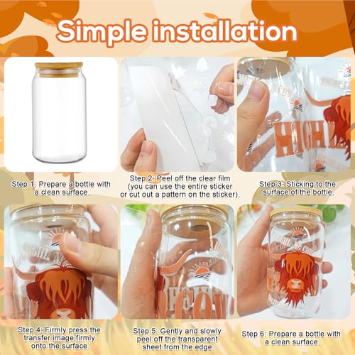 Rngmsi UV DTF Cup Wrap - 20 Sheets Fall UV DTF Cup Wraps for 16 oz, Pumpkin Autumn Maple Leaf Uvdtf Decals, Personalized Waterproof Rub on Transfers for Glass Mugs, DIY Wood Crafts - style: Fall
