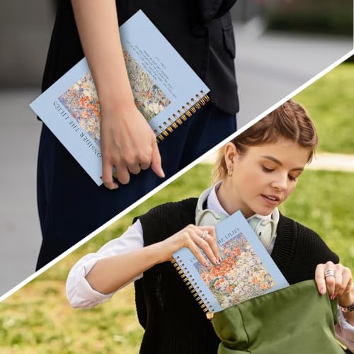 OJMFHEGEE Christian Consider The Blue Floral Spiral Notebook 5.5x8.3 in - color: Bible 2