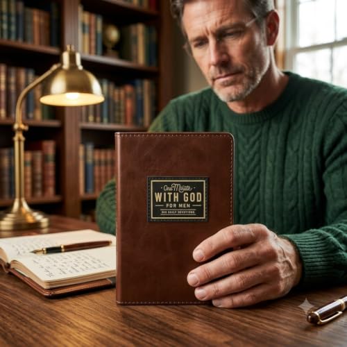 One Minute with God for Men 365 Devotions Faux Leather Flexcover (1)