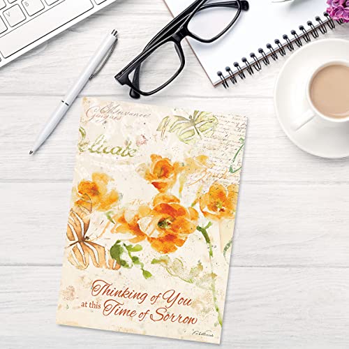 Current Peace Sympathy Cards with Envelopes- Set of 8 Assortment (4 Designs), Large 5" x 7", Condolences Cards, Sentiments Inside, White Envelopes - color: Peace