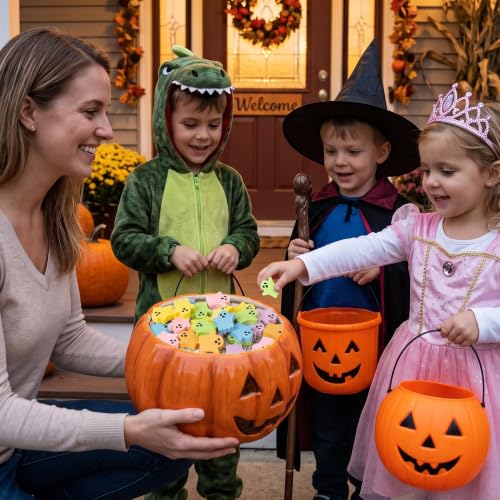 ANGOLIO Halloween Ghost Mini Erasers for Kids Bulk, 60Pcs Party Favors - style: Halloween Ghost