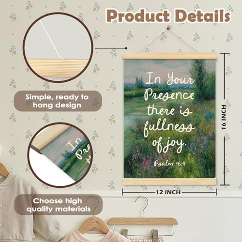 YZSLA Christian Home Decor,In Your Presence There Is Fullness of Joy - color: Bible-green