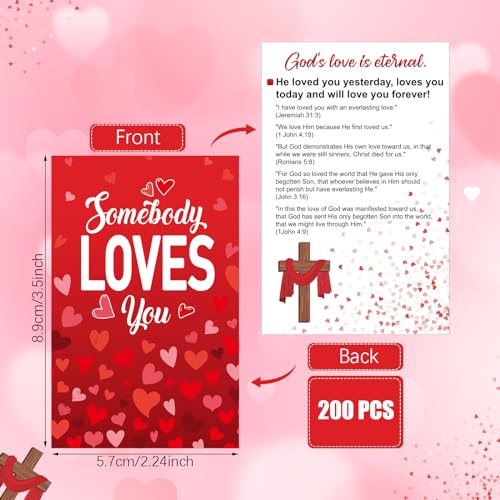 200 Pcs Gospel Tracts Salvation Cards KJV,Somebody Loves You - style: Somebody Loves You