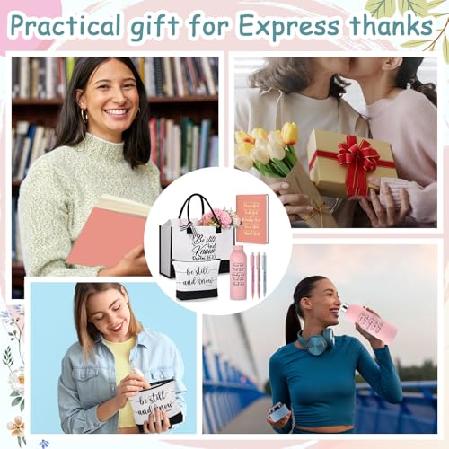 Shinylin 7 Pcs Christian Gifts for Women, Psalm Bible Verse Set,Pink - color: Pink