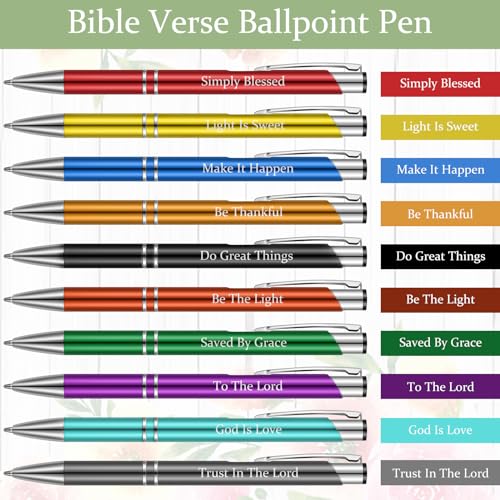 Sinmoe 120 Pcs Bible Christian Scripture Bookmarks Pens Notebooks Bulk