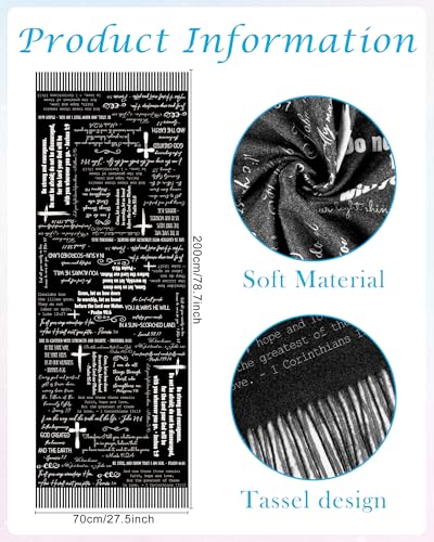 Bozidol Prayer Shawls and Wraps for Women - color: Black 02