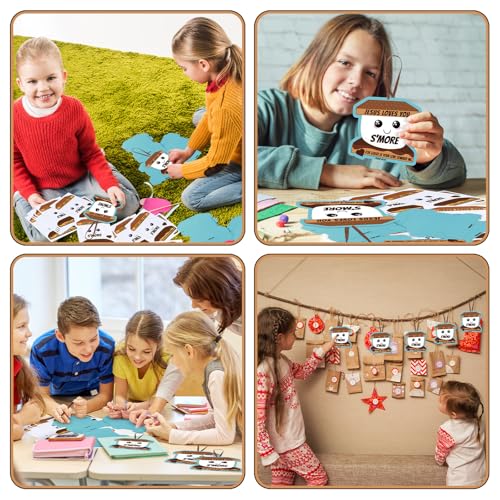 Motipuns 24 Sets Jesus Loves You S'More Ornament Craft Kit,Classic Style - style: Classic Style