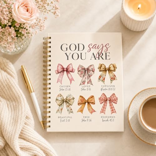 ilohaus Bible Journal for Women, Prayer Journal with Lined Pages, Hardcover - color: God Says