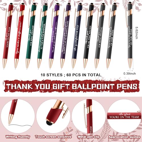 Resurhang 60 Set Employee Appreciation Pen Gift Bulk