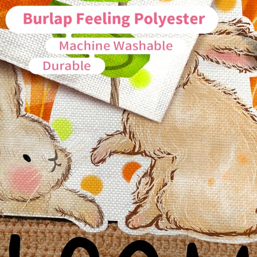 CROWNED BEAUTY Easter Bunny Carrots Garden Flag Outside 12x18 - size: 12"X18"