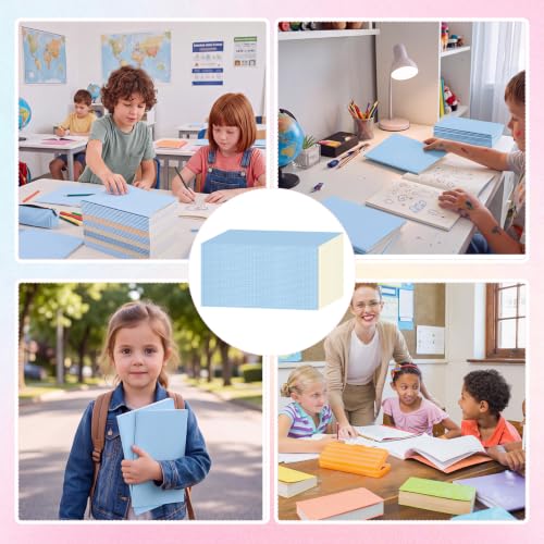 Handepo 100 Pack A5 Composition Notebooks Bulk 5"x8" Notebooks Blue - color: Blue, size: A5