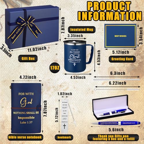 Shellwei 6 Pcs Christmas Christian Gifts,Blue - color: Blue