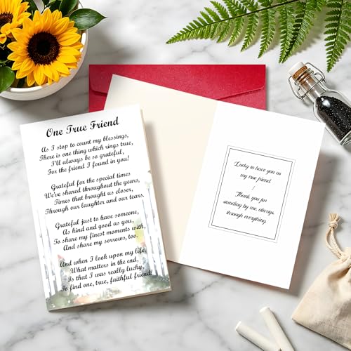 Personalized Thank You Cards with Envelopes, Thank You Card for Friends - color: DXI#036