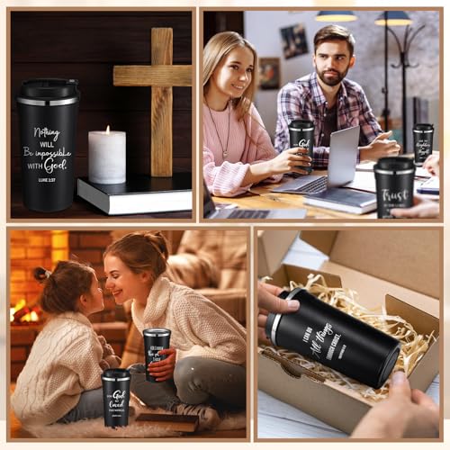 6 Pcs Christmas Christian Gifts Bulk,Black - color: Black