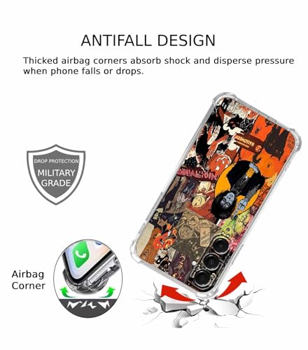 Halloween Pumpkin Case for Samsung Galaxy A17,Horror Elements Skull Witch Collage,Cool Trendy Soft TPU Bumper Case,SA17 - color: Halloween Pumpkin, size: Samsung Galaxy A17