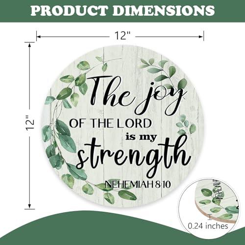 Christian The Joy of The Lord is My Strength Nehemiah 8:10 Front - color: Leaves-2