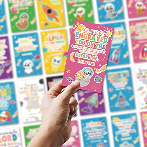 Scripture Affirmation Cards for Kids, Faith Building Bible Verse Card - color: Style 05