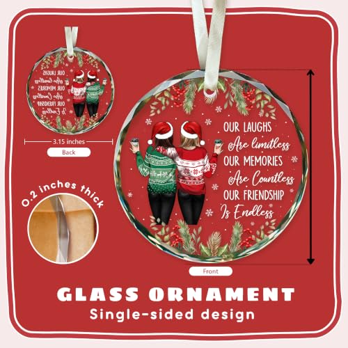 Best Friend Christmas Ornaments 2026 - Bestie Friends Ornaments for Women - color: Friends
