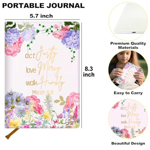 BQXH Christian Gifts Bible Verse Lined Journal Notebook for Women Men - color: Multi 1288
